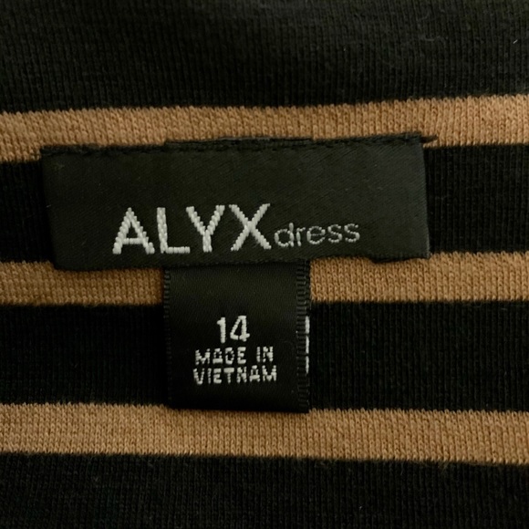 Alyx black & gold striped dress - Picture 6 of 6